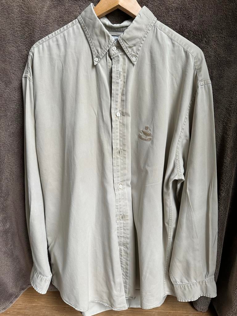 Faconnable overhemd - Creme wit, goede staat, Ophalen of Verzenden, Gedragen, Beige