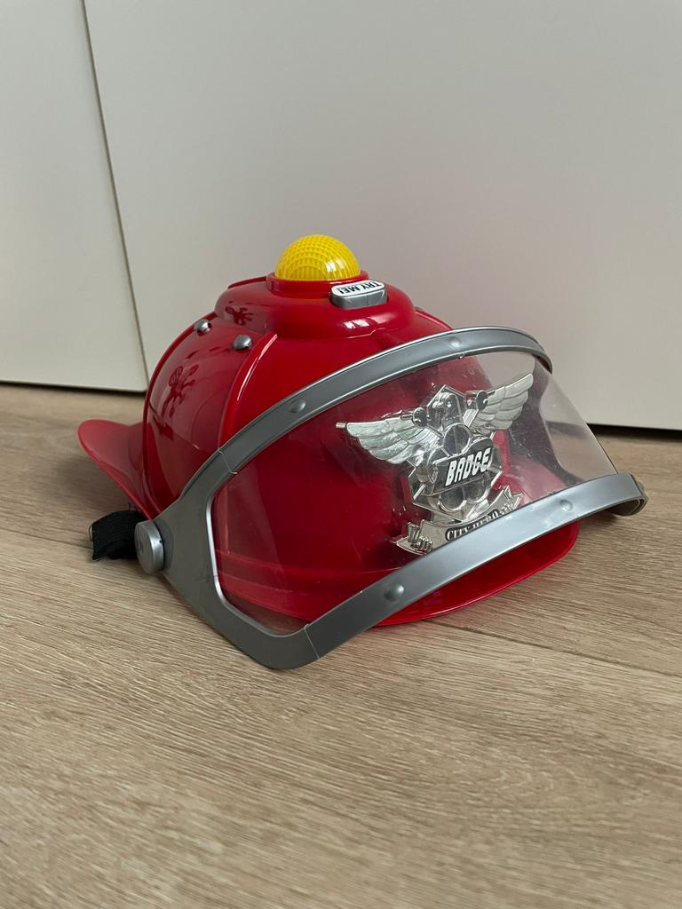 Brandweerhelm met licht voor kinderen, Ophalen of Verzenden, Nieuw, 104 of kleiner, Jongen of Meisje