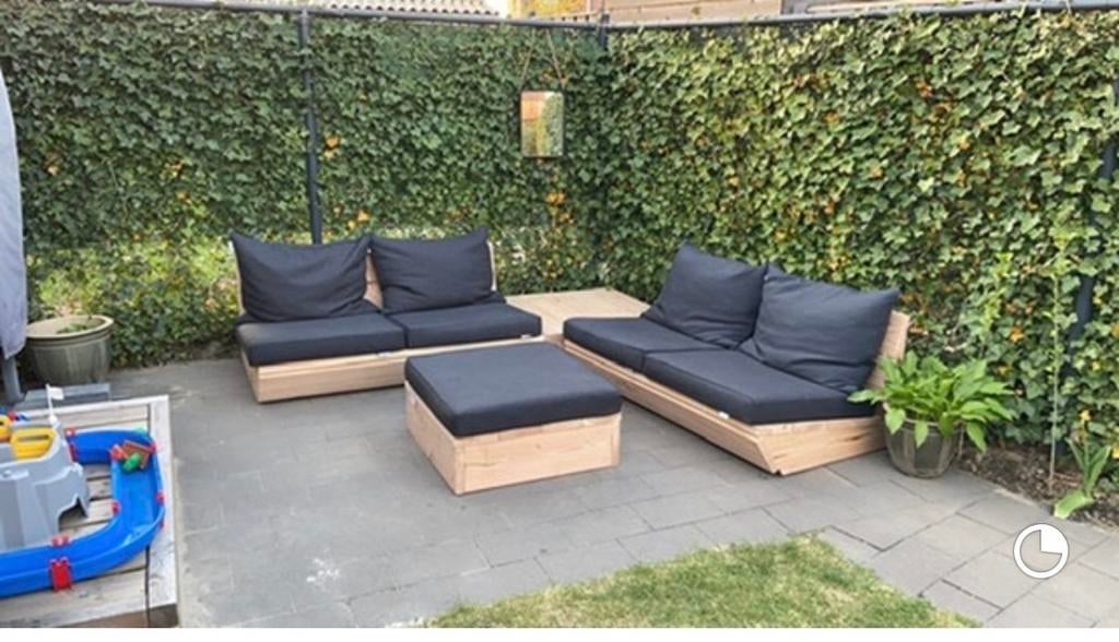 Droomhout Douglas loungeset - Montecastelli, Ophalen, 4 zitplaatsen, Gebruikt, Loungeset