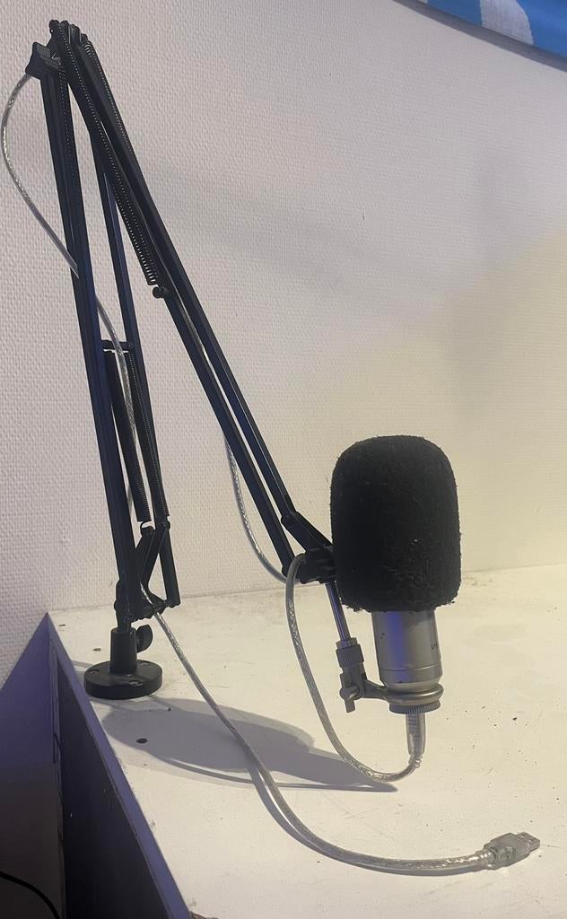 Devine Microfoon + standaard, Ophalen, Gebruikt, Studiomicrofoon