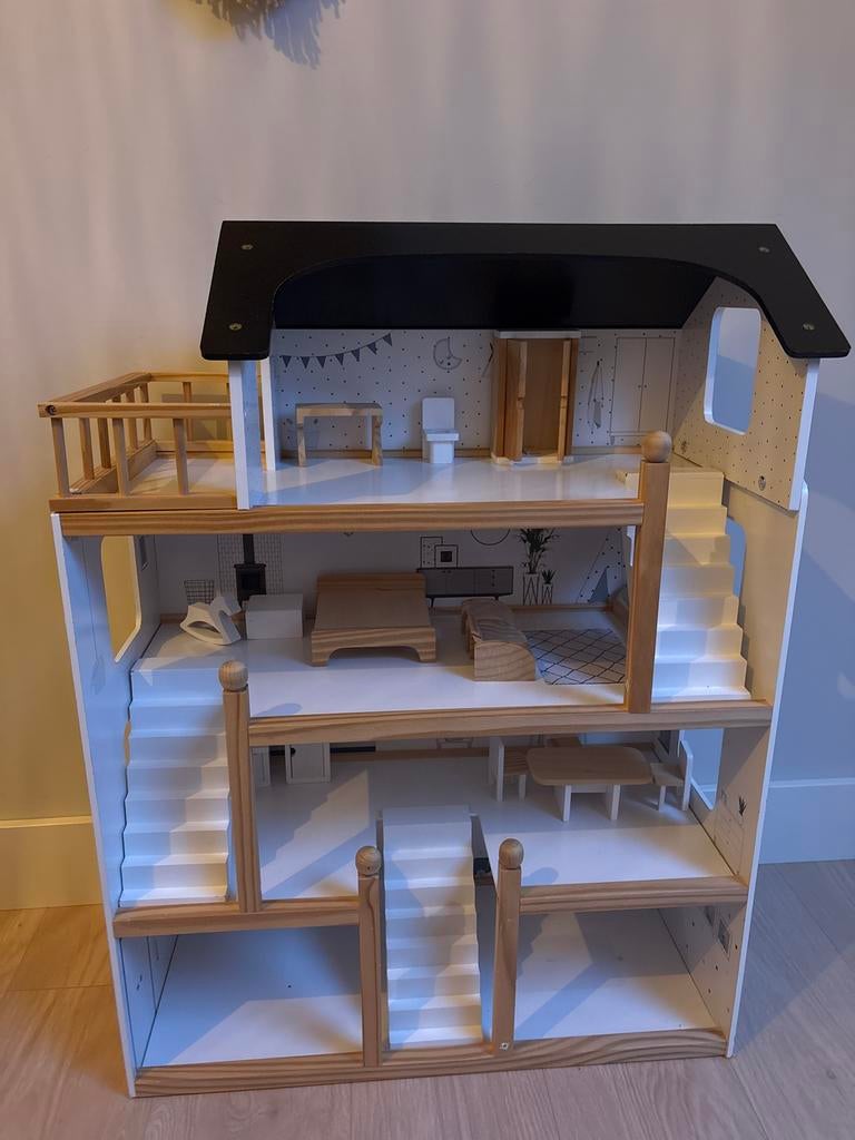Petite Amélie Poppenhuis - Compleet met Meubels!, Ophalen, Zo goed als nieuw, Poppenhuis