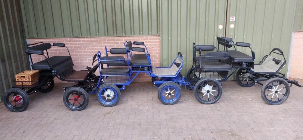 Ponywagens voor mini en pony..enkel en tweespan geschikt, Dieren en Toebehoren, Rijtuigen en Koetsen, Nieuw, Overige typen, Pony
