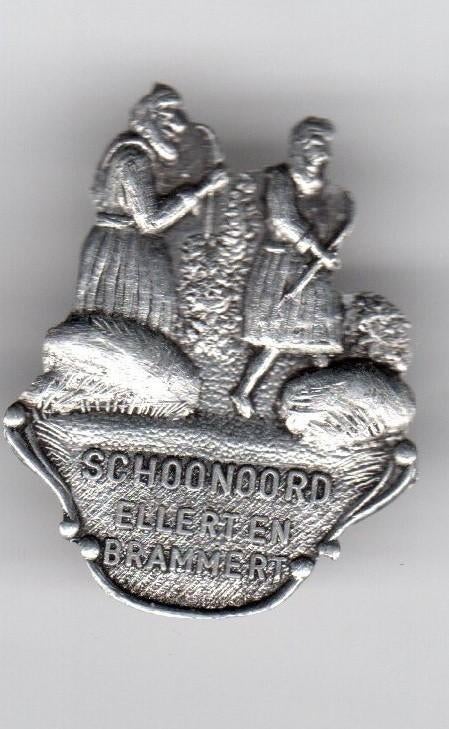 BROCHE SCHOONOORD REUZEN ELLERT EN BRAMMERT (A1), Verzamelen, Verzenden, Gebruikt, Overige onderwerpen