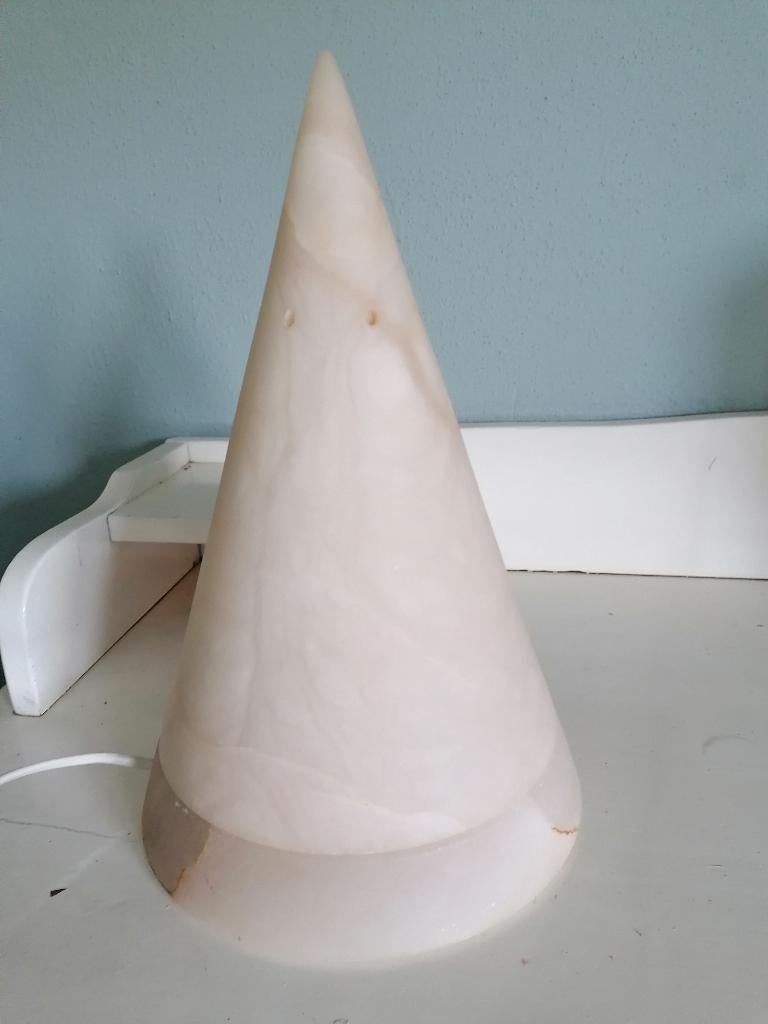 natuursteen lampen 2x piramide, Ophalen of Verzenden, Zo goed als nieuw, Vintage, Minder dan 50 cm