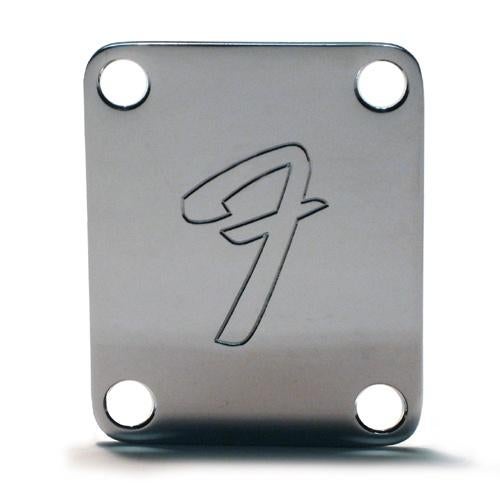 Fender Neck Plate (Big "F") voor Stratocaster & Telecaster, Muziek en Instrumenten, Instrumenten | Onderdelen, Ophalen of Verzenden