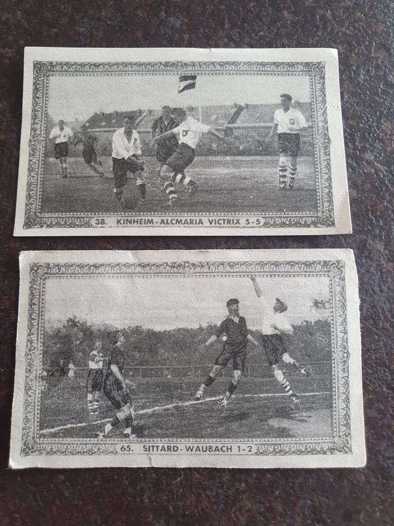 Oude voetbalplaatjes zwart wit, Ophalen of Verzenden, Gebruikt, Poster, Plaatje of Sticker