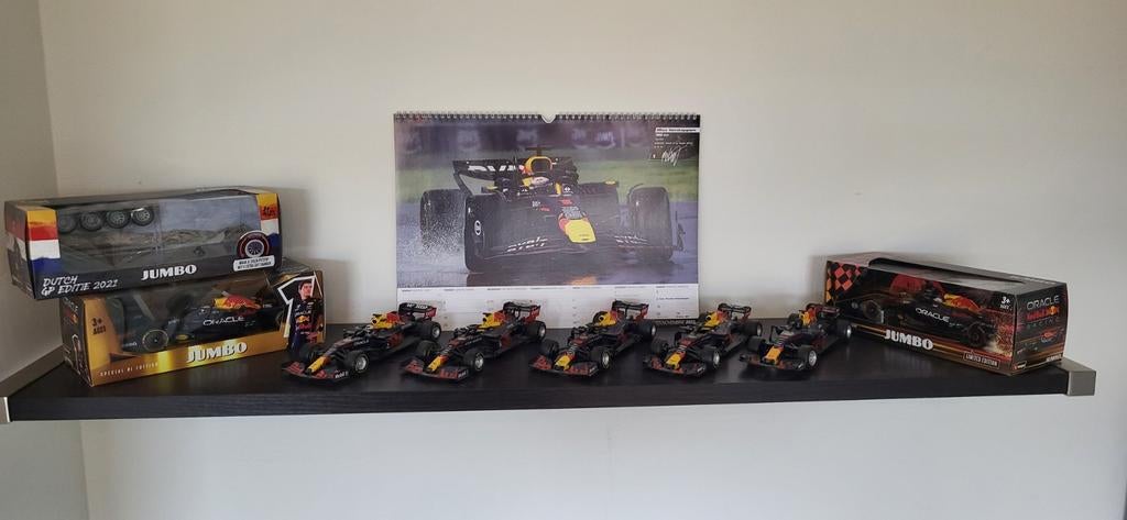 Max Verstappen F1 Auto Collectie 1:24, Ophalen of Verzenden, Zo goed als nieuw, Auto, Overige merken