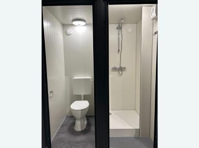 Te koop sanitair unit met toilet en douche | Plug en play, Ophalen of Verzenden, Nieuw, Douche
