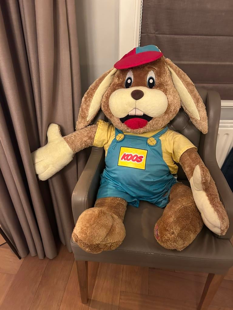 Grote Koos konijn knuffel - Roompot - als nieuw, Ophalen of Verzenden, Zo goed als nieuw, Konijn