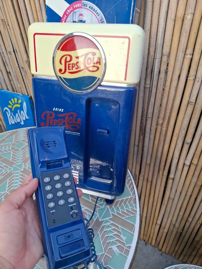 Pepsi Cola telefoon (in originele doos), Verzamelen, Ophalen of Verzenden, Nieuw, Reclamebord