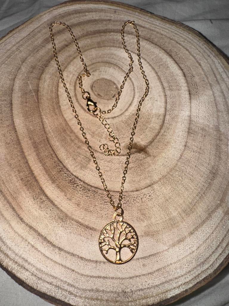 Leuke Levensboom Ketting - Nieuw!, Nieuw, Ophalen of Verzenden, Goud, Overige materialen