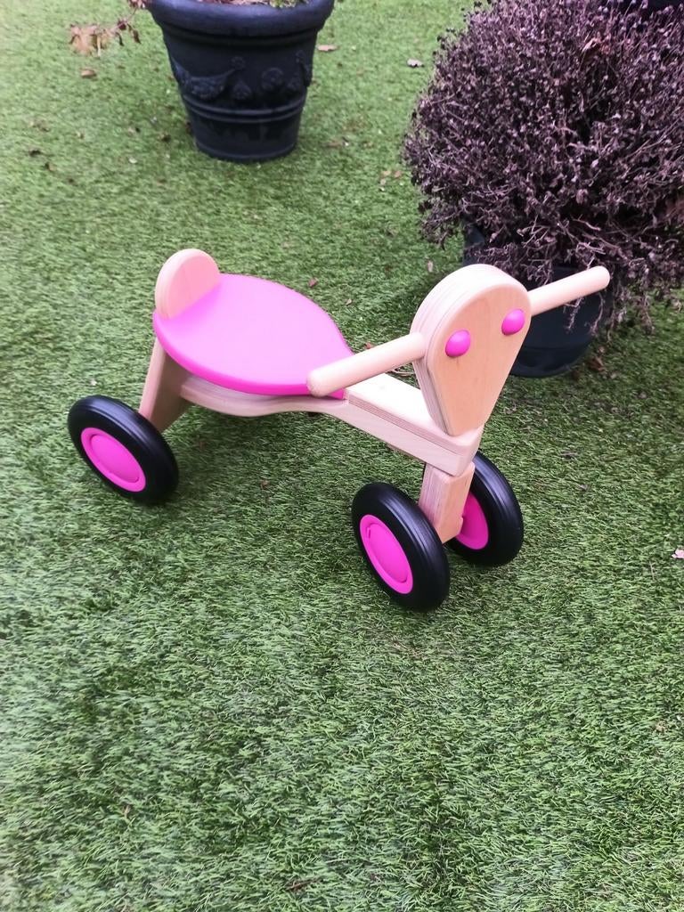 Van Dijk Houten Loopfiets - Perfect voor de Kleintjes!, Kinderen en Baby's, Speelgoed | Buiten | Voertuigen en Loopfietsen, Ophalen