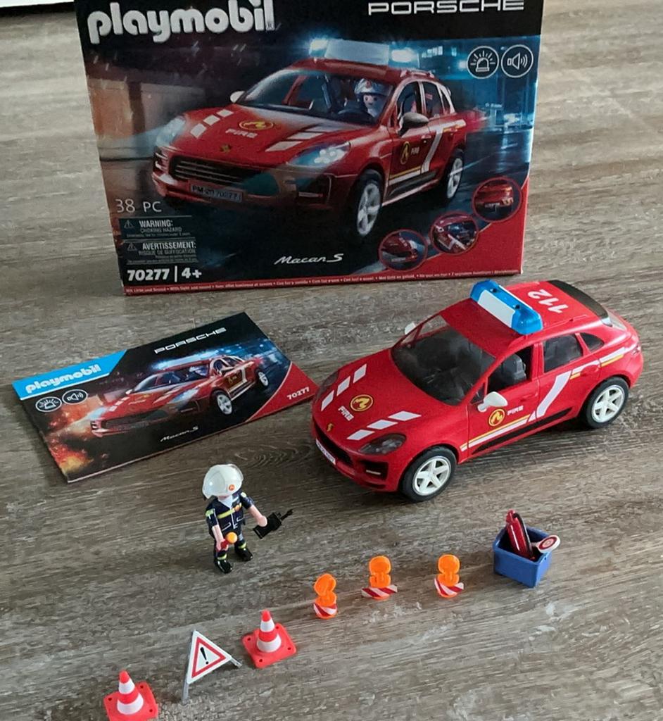 Playmobil 70277 brandweer auto, Ophalen of Verzenden, Zo goed als nieuw