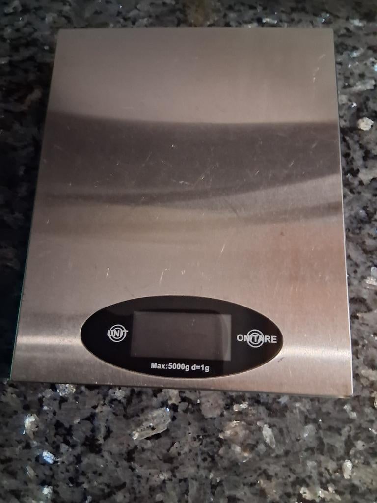 Elektrische keuken weegschaal, Witgoed en Apparatuur, Weegschalen, Ophalen of Verzenden, Zo goed als nieuw, Keukenweegschaal, Minder dan 10 kg