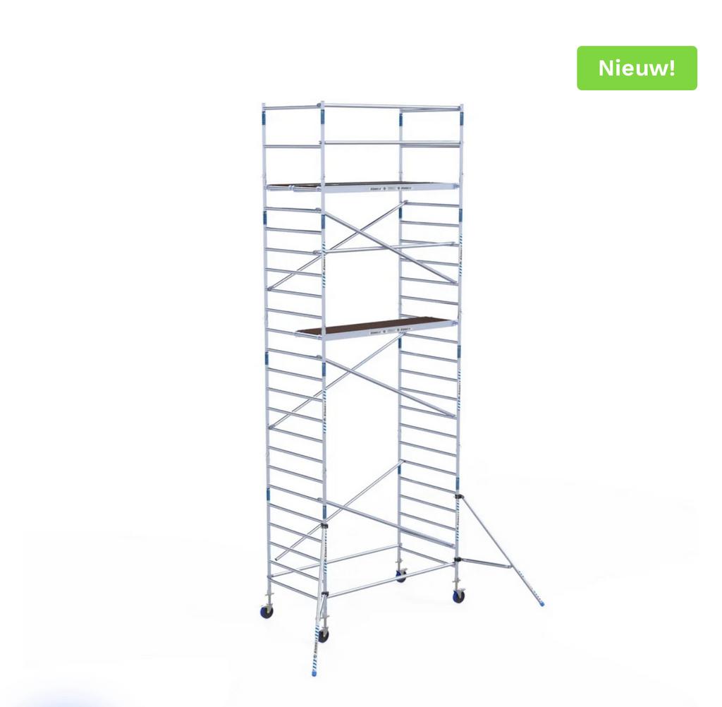 ⭐️ Steigeraanhanger + Rolsteiger 135x250x8.2m Alumexx, Doe-het-zelf en Verbouw, Steigers, Ophalen of Verzenden, Nieuw, Rolsteiger of Kamersteiger
