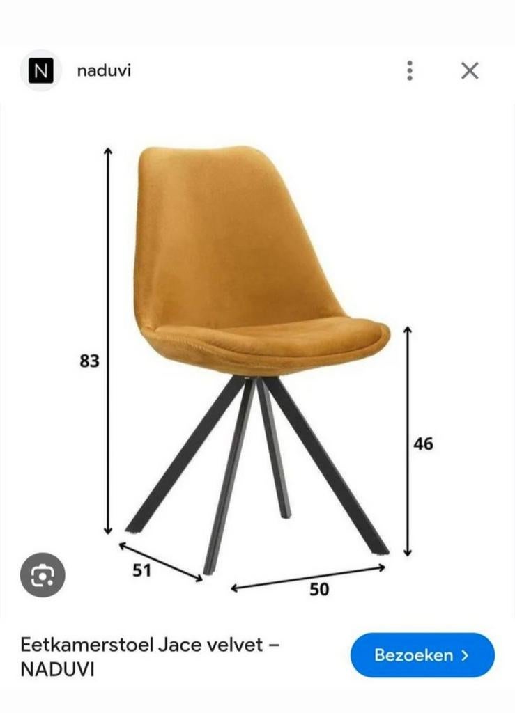 4 Stijlvolle Eetkamerstoelen, Gebruikt, Overige kleuren, Ophalen of Verzenden, Modern