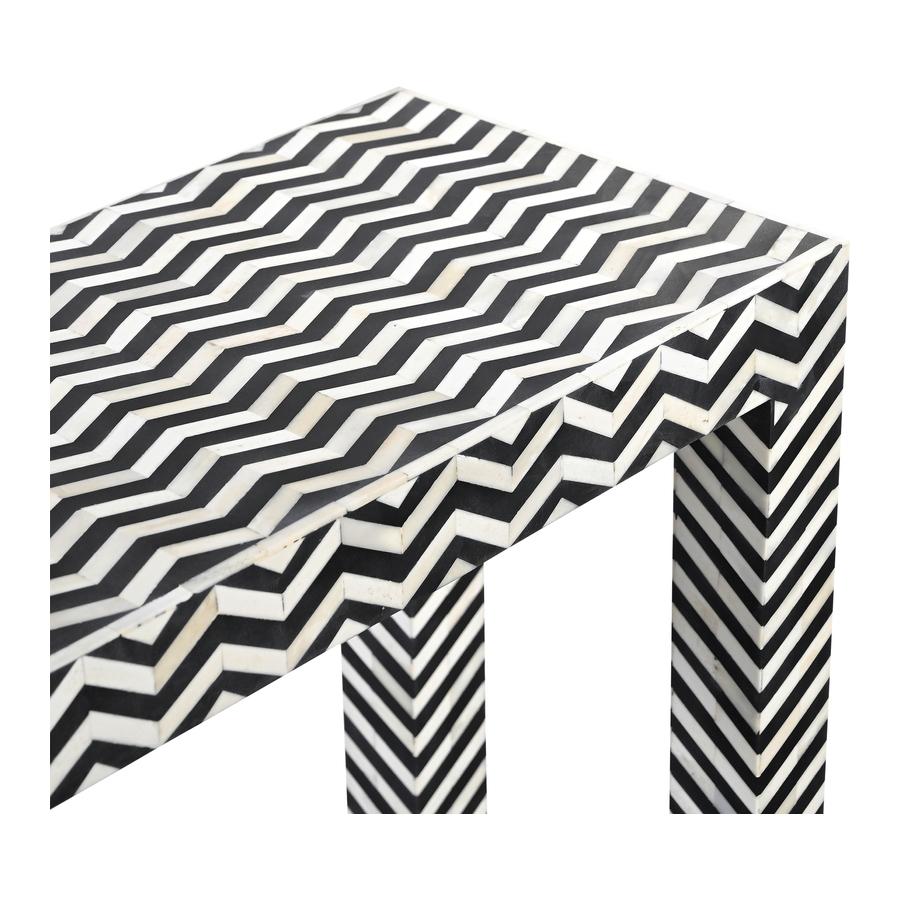 Wandtafel Vincenza - Bone Inlay - 106x36x82 cm, Overige materialen, Nieuw, Ophalen of Verzenden, 75 cm of meer