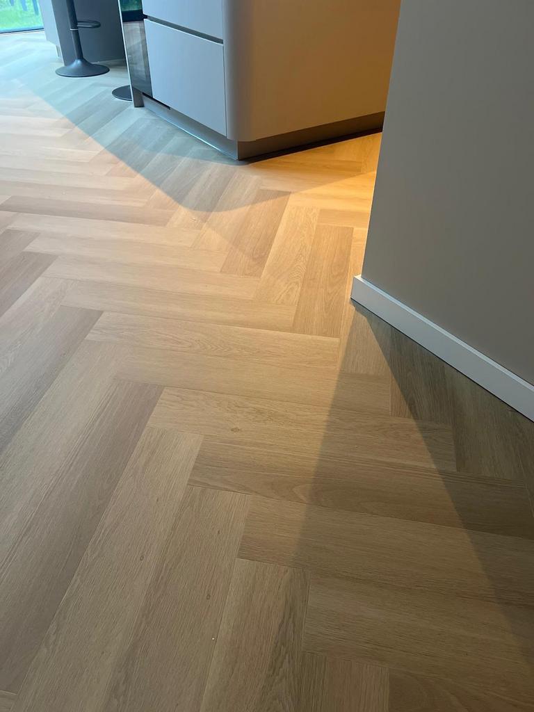 ACTIE!! 7,5MM PVC Visgraat met ondervloer!! OP=OP, Ophalen, Nieuw