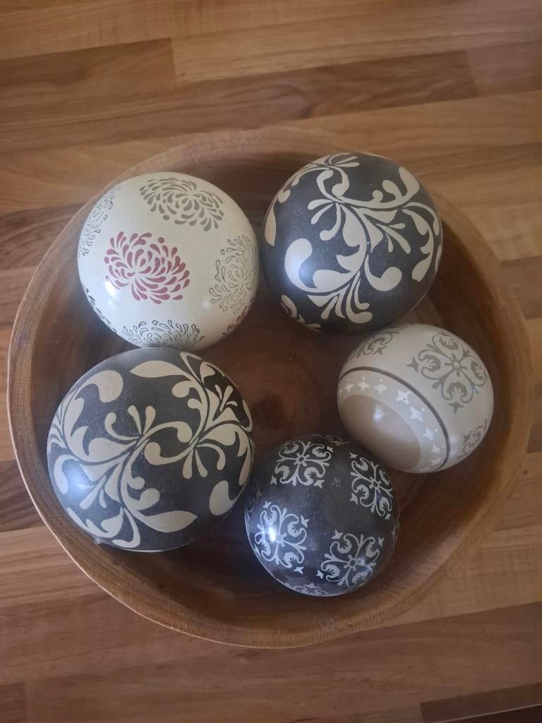 Keramiek Sierballen Set, Huis en Inrichting, Woonaccessoires | Overige, Ophalen, Zo goed als nieuw