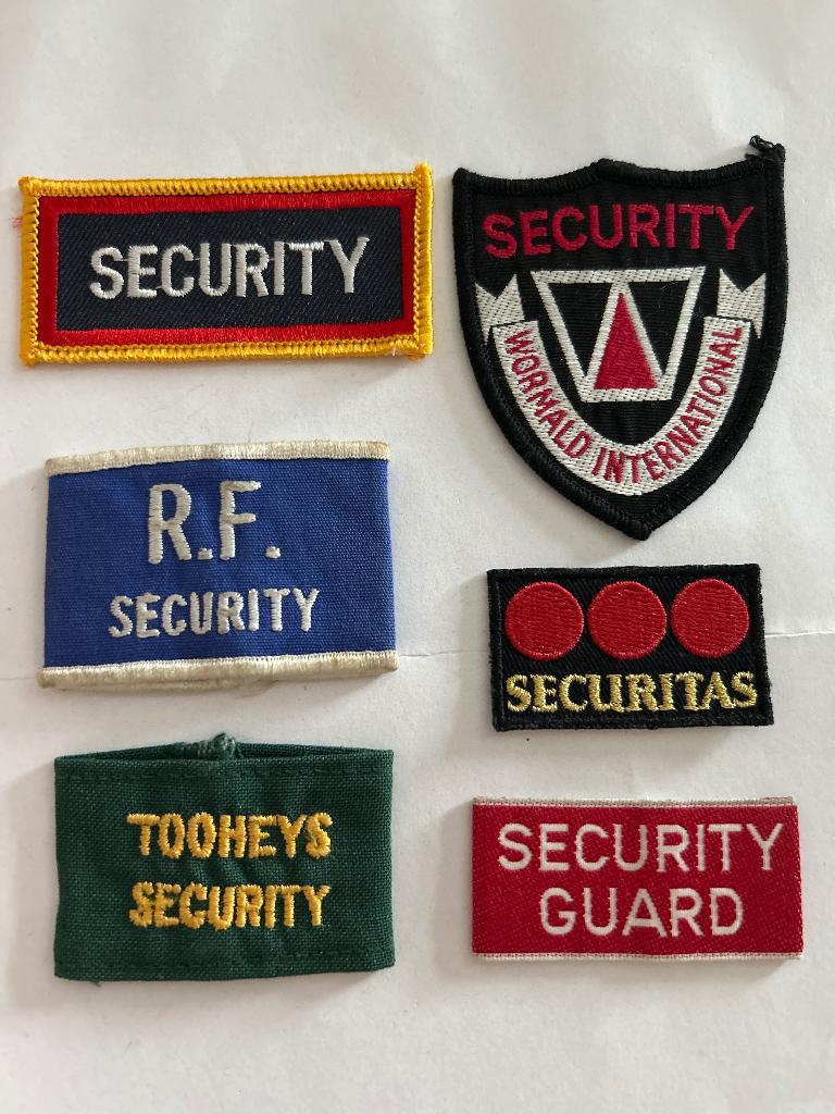 Partij beveiliging patches / security emblemen, Verzenden, Landmacht, Overige gebieden, Embleem of Badge