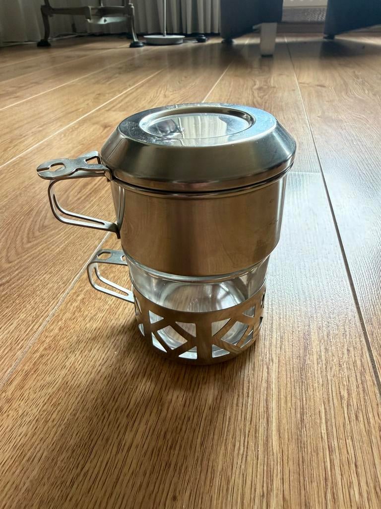 vintage Duralex Durobor French press koffiekopje 2 stuks, Ophalen of Verzenden