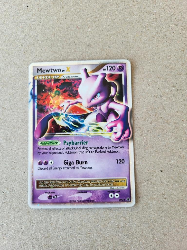 Mewtwo LV.X, Ophalen of Verzenden, Gebruikt, Losse kaart
