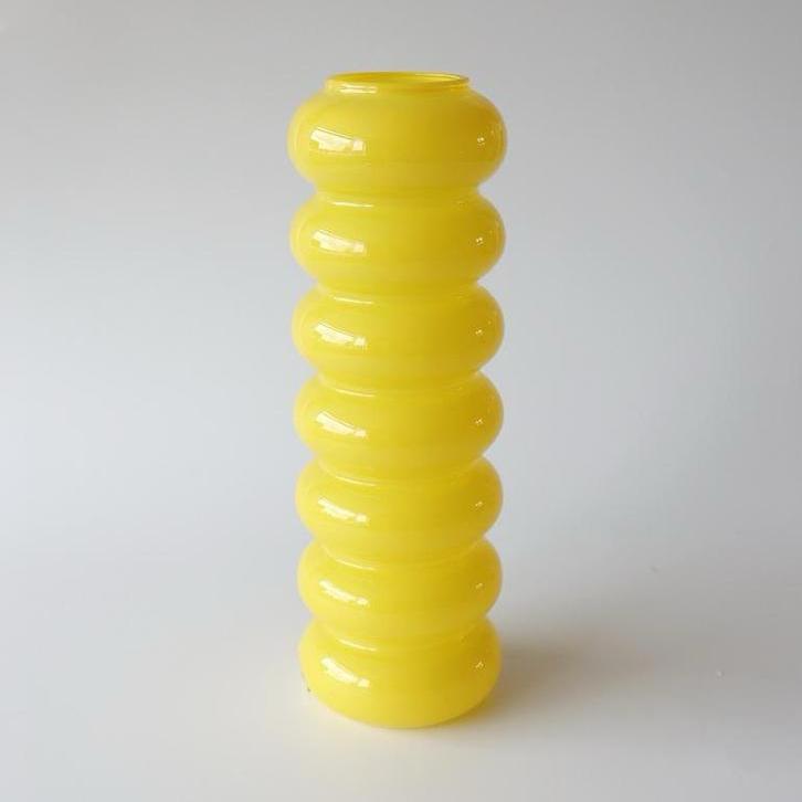 Anna Nilsson glazen vaas Ikea geel, Ophalen of Verzenden, X, X, X