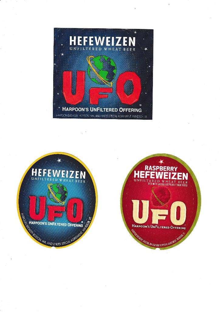 Bieretiketten Harpoon Brewery, Boston - Verenigde Staten, Ophalen of Verzenden, Zo goed als nieuw, Overige merken