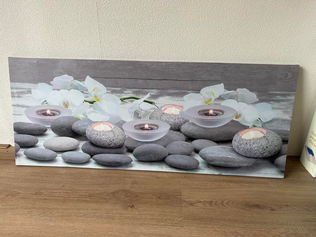 Schilderij met Verlichting, Ophalen, 50 tot 75 cm, Zo goed als nieuw, Schilderij