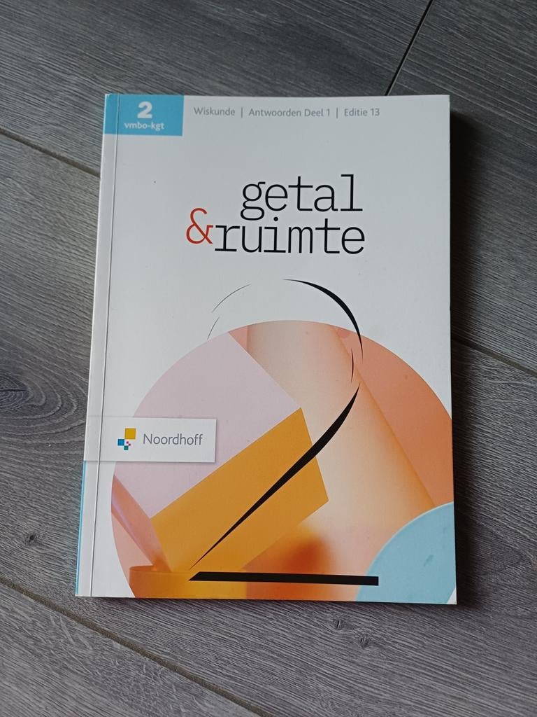 Getal & Ruimte 2 vmbo - kgt Antwoordenboek deel 1 editie 13, Ophalen of Verzenden, Zo goed als nieuw, J.H. Dijkhuis