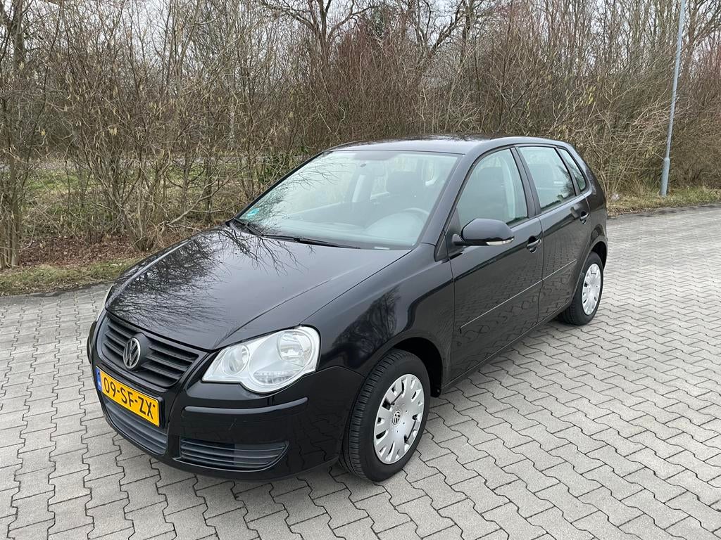 Volkswagen Polo 1.4 55KW 2006 Zwart 5 Deurs, Auto's, Voorwielaandrijving, 15 km/l, Zwart, Origineel Nederlands