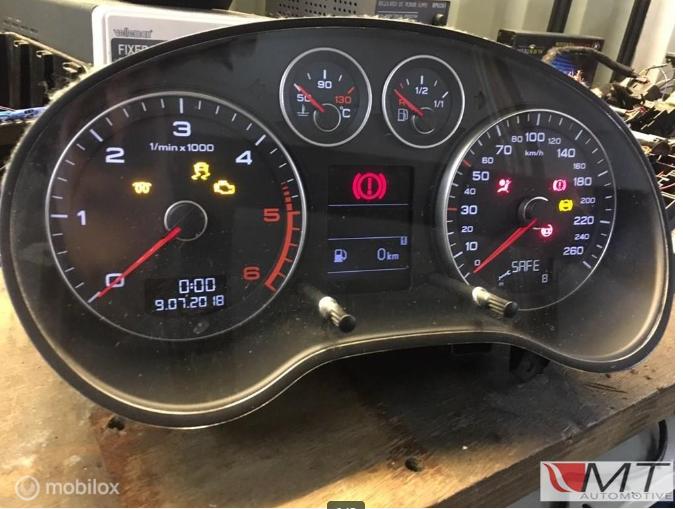 Audi A3 8P teller dashboard s-line 8P0920931S wit S3 RS3, Auto-onderdelen, Ophalen of Verzenden, Gebruikt
