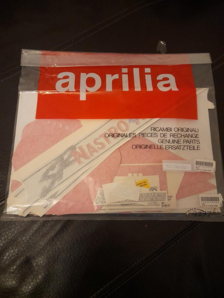 Aprilia SR50 LC S. Perugini 1996 stickerset, Ophalen of Verzenden, Nieuw, Aprilia