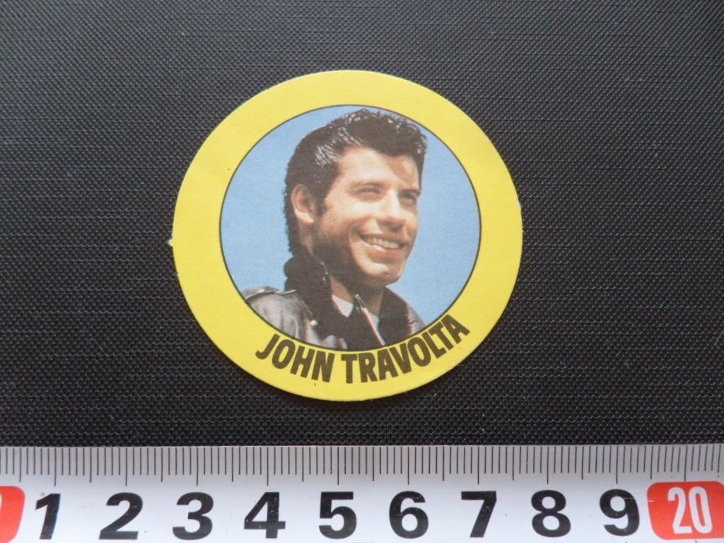 sticker 082 grease  john travolta, Verzamelen, Ophalen, Zo goed als nieuw