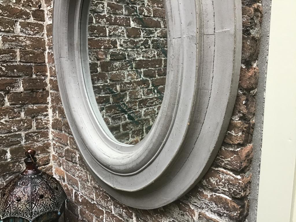Grote PTMD Spiegel XXL hout landelijk grijs, Huis en Inrichting, Woonaccessoires | Spiegels, Ophalen, Zo goed als nieuw, Rechthoekig
