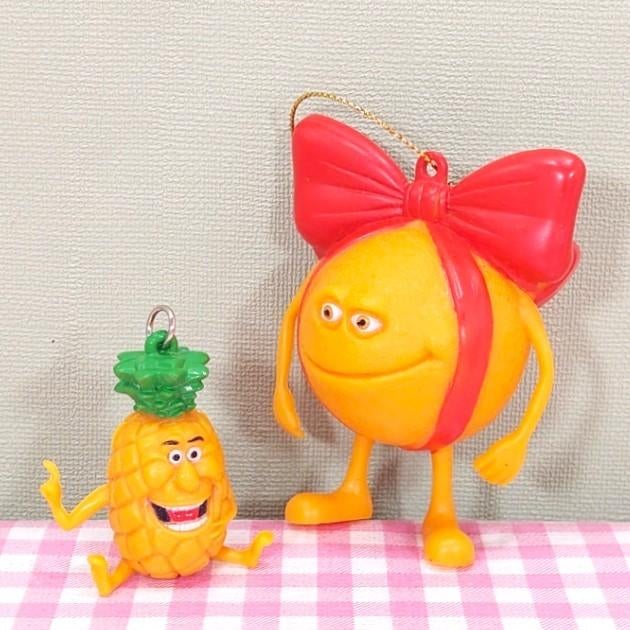 Oasis Be Fruit figuren sinasappel & ananas set 2 figuur, Verzamelen, Poppetjes en Figuurtjes, Zo goed als nieuw, Ophalen of Verzenden