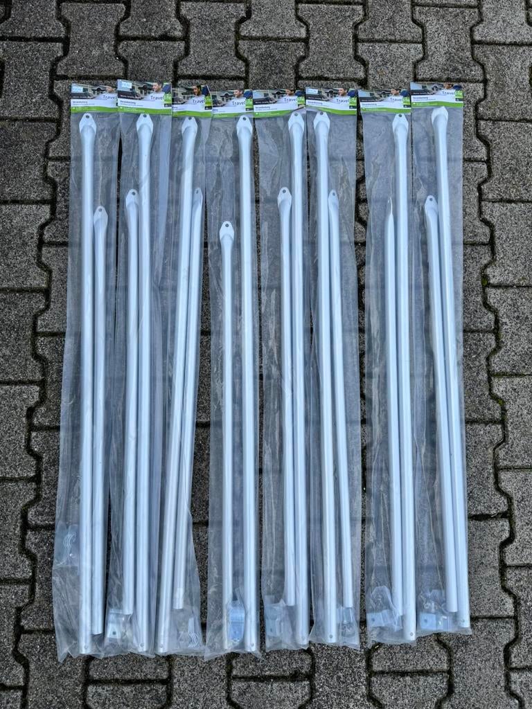 Nieuwe aluminim verandastang 25mm 120-200cm, _, _, Ophalen of Verzenden, Zo goed als nieuw