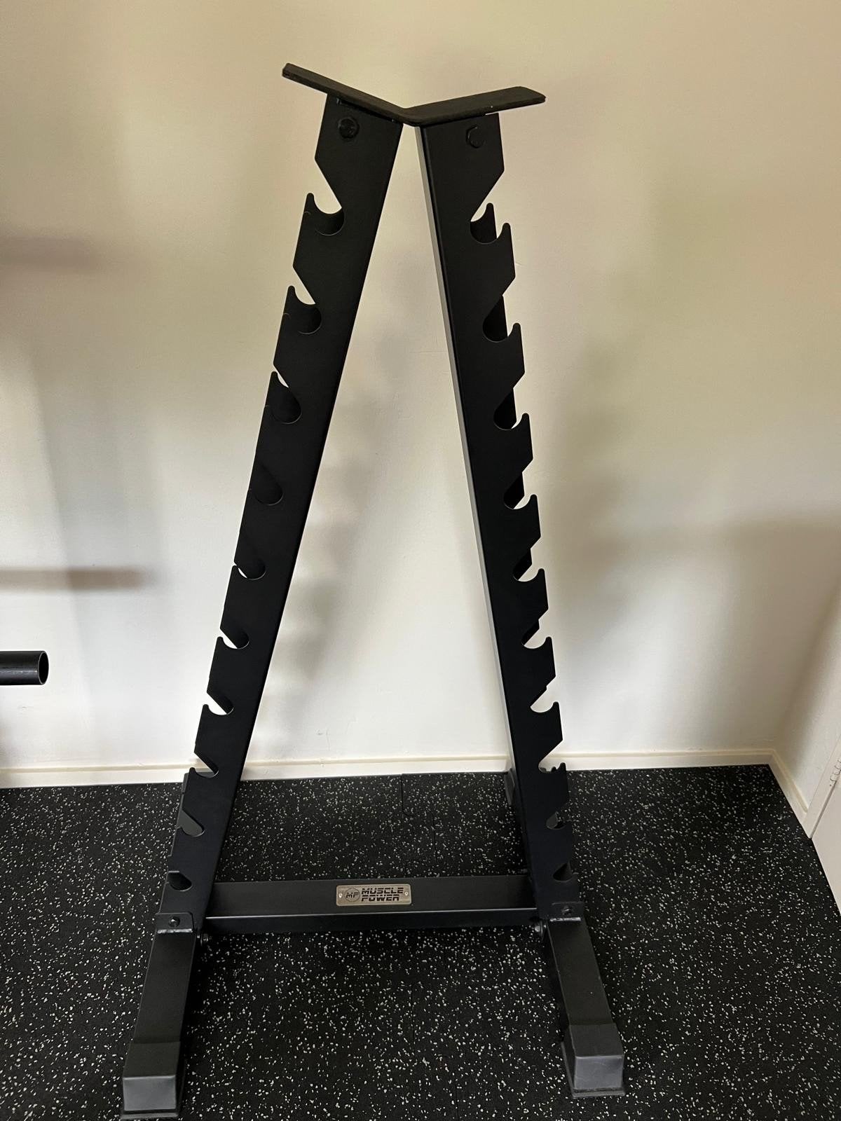 Muscle Power rek toren voor hex dumbbells Zo goed als nieuw, Sport en Fitness, Fitnessmaterialen, Ophalen, Zo goed als nieuw, Overige typen