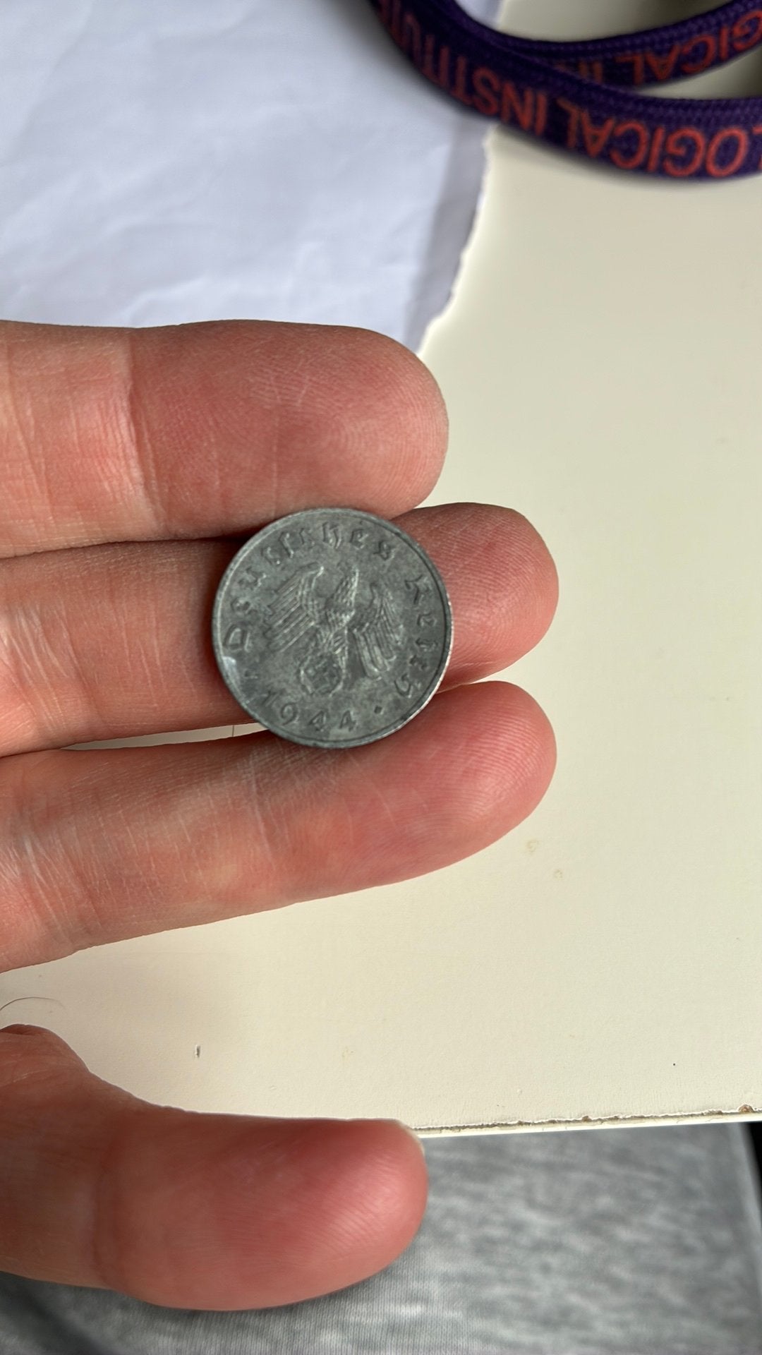 Duitsland 10 pfennig 1944 F zink, Ophalen of Verzenden, Duitsland