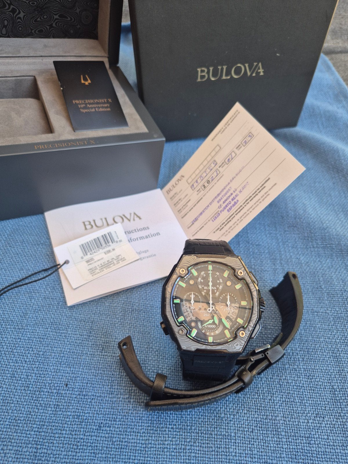 BULOVA 98B355 10TH ANNIVERSARY Herenhorloge limited edition, Sieraden, Tassen en Uiterlijk, Horloges | Heren, Overige merken, Staal