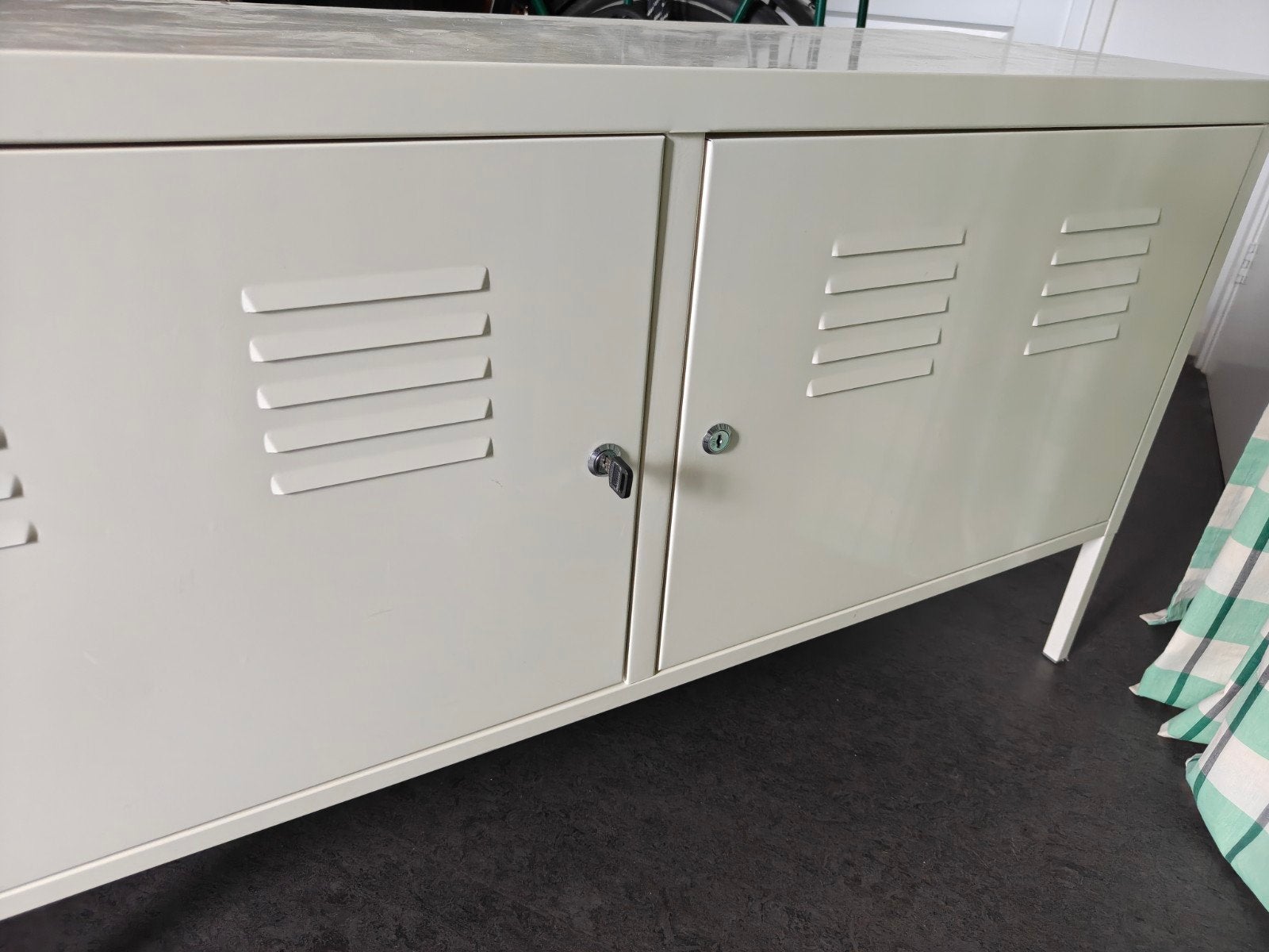IKEA PS Kastje Metaal Wit 119x63 cm, Ophalen of Verzenden, Gebruikt