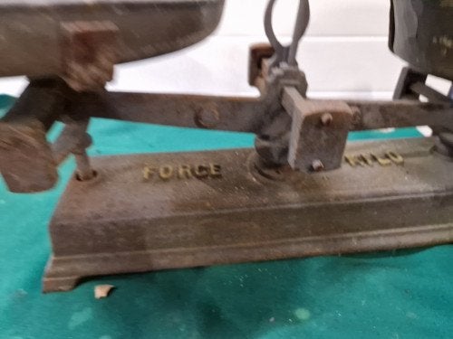 weegschaal force gietijzer vintage, Ophalen of Verzenden, 'T Olde Gre-j, Info@toldegrej.nl, Endepoelstraat 20f Didam
