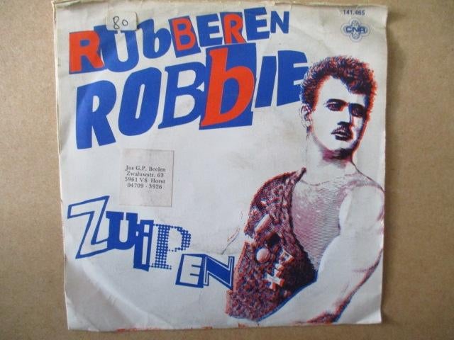 s0476 rubberen robbie - zuipen, Cd's en Dvd's, Vinyl Singles, Ophalen, Gebruikt, Overige genres, 7 inch