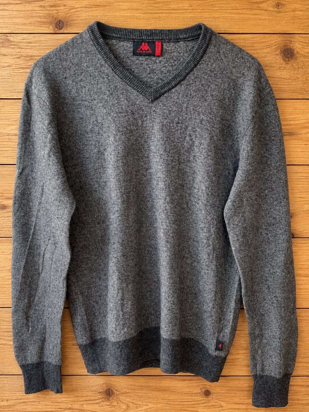 Robe di Kappa trui v-hals grijs maat L - Wol & Cashmere, Ophalen of Verzenden, Zo goed als nieuw