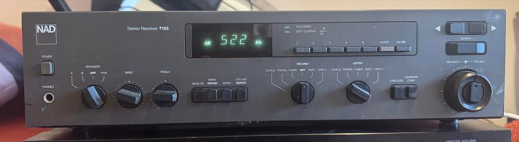 NAD Stereo Receiver 7155 - Kraakt bij volumeknop, Niet werkend, Ophalen, Overige merken, Minder dan 60 watt