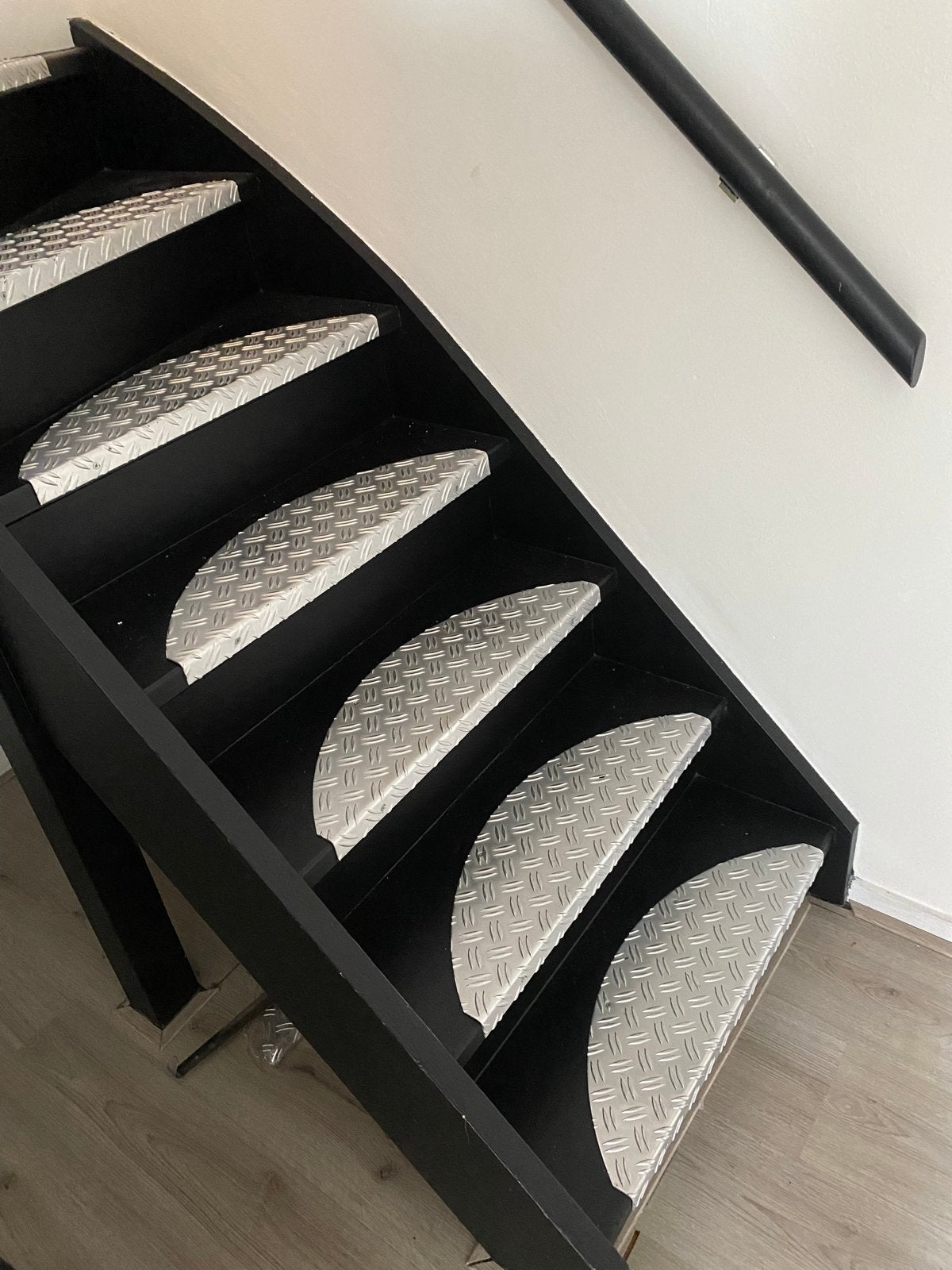 Gebruikte aluminium halve trap maantjes 14 stuks, Ophalen, Gebruikt, Trap, Minder dan 2 meter