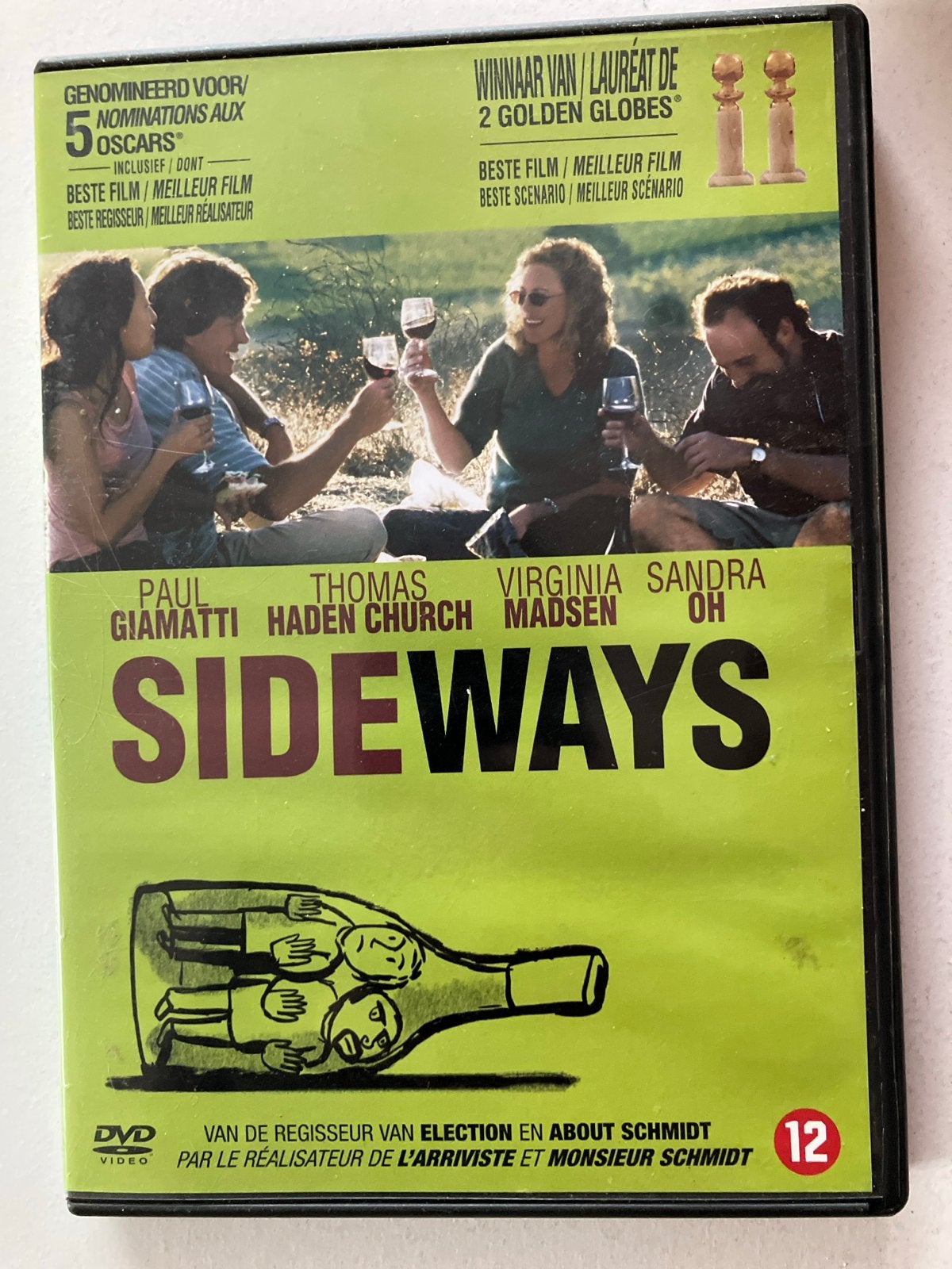 Sideways DVD - Komedie, 5 Oscar nominaties, 2 Golden Globes, Nederlands, Romantische komedie, Ophalen of Verzenden, Vanaf 12 jaar