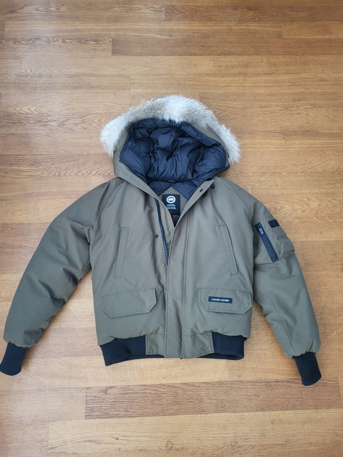Canada goose chilliwack bomber groen, Kleding | Heren, Ophalen, Zo goed als nieuw, Maat 48/50 (M), Groen