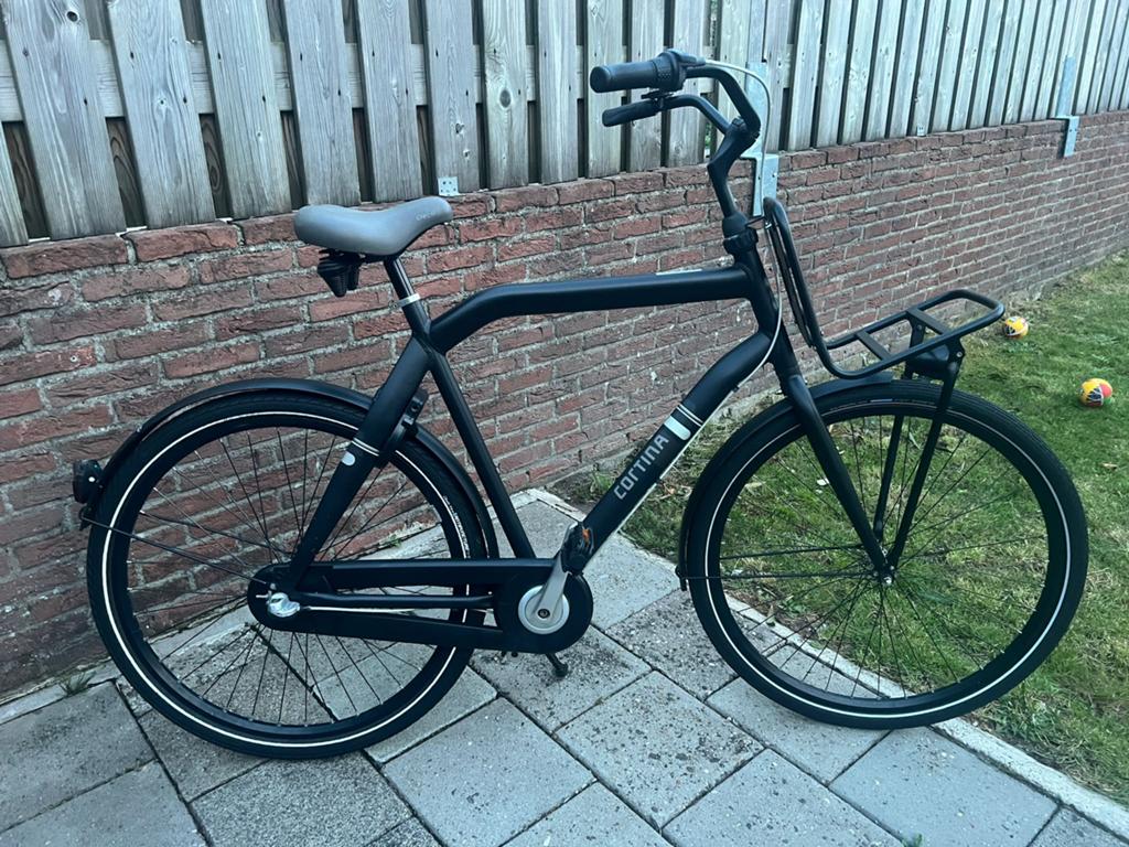 Cortina Crush Heren/Jongensfiets Transport 59 cm 28 inch, Terugtraprem, Versnellingen, Zo goed als nieuw, 57 tot 61 cm