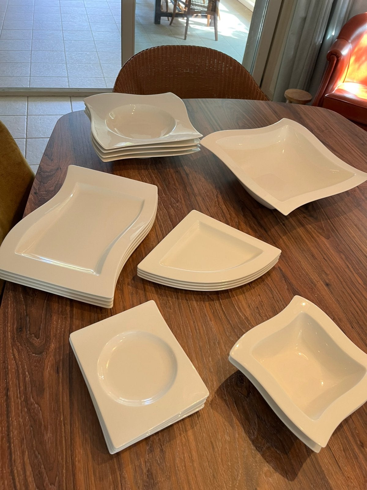 Villeroy & Boch set van model Wave, Ophalen, Villeroy & Boch, Zo goed als nieuw, Bord(en)